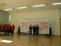 ぶどう組が劇をしています