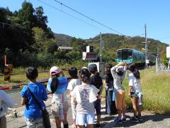 電車が来た！