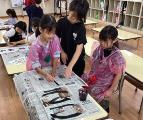 1年生も習字に挑戦