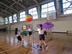 ボール遊びをしています