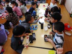 待ちにまったお弁当タイム！