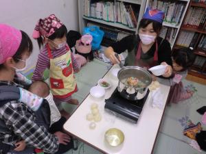 美味しいかぶのスープが出来上がりましたの様子