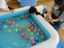 ヨーヨー釣りの様子