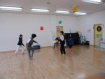 ふうせんをついています