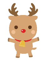 サンタクロース・トナカイのイラスト