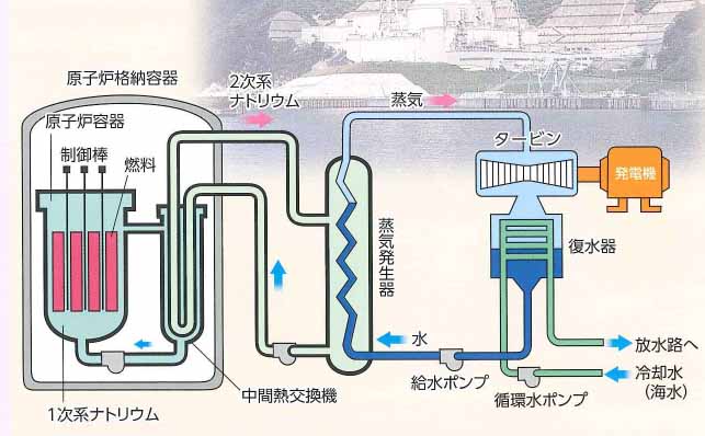 「もんじゅ」の図です。