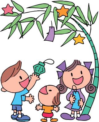 笹飾りのイラスト