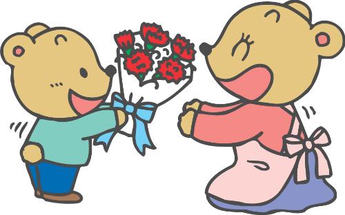 母の日似顔絵プレゼントのイラスト