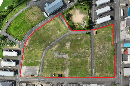 旧和久野住宅敷の空中写真