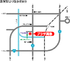 プラザ萬象周辺図