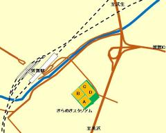 きらめきスタジアム周辺図