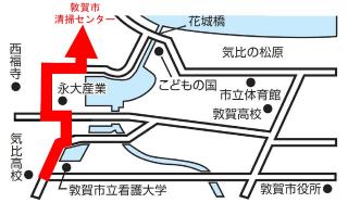 沓見方面からのアクセス