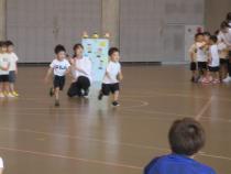 うさぎ組が走っています