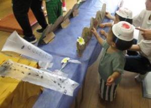 ぶどう組が作った水族館の画像