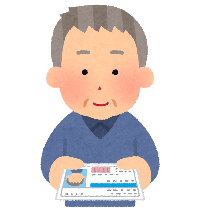 免許を返納する男性のイラスト