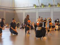 らっこ組の親子競技の画像