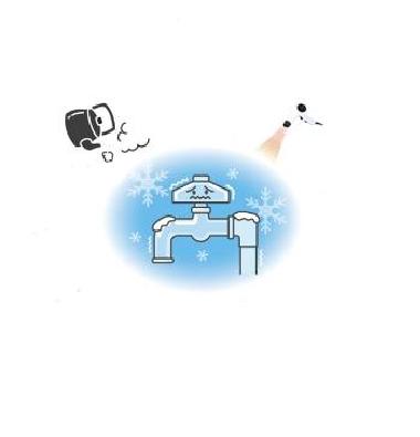 Q.水道管が凍結して水が出ないのですがどうしたらいいですか？の画像