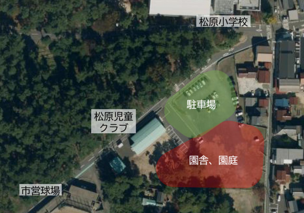 松原地区こども園位置図