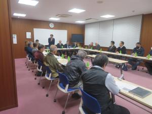 市長と区長と語る会の様子