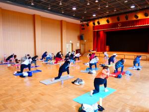 ヨガ教室の様子