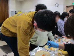 トッピングを選んでいます