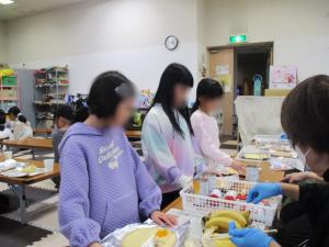 トッピングを入れてもらっています