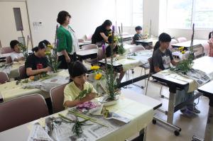 生花教室の様子
