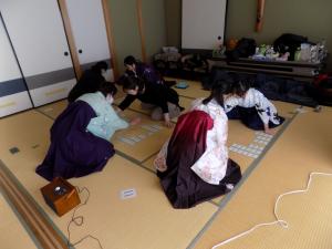 かるた教室の様子