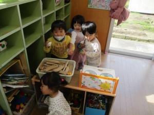 キラキラボールを見つけた写真