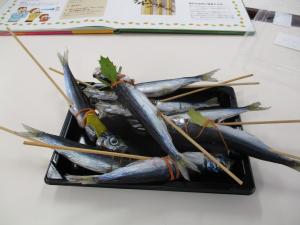 ヒイラギとイワシを使ったやいかがしです