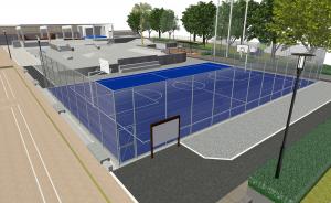 バスケットボールゾーンのイメージパース