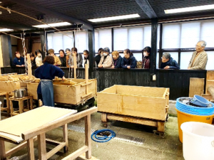 越前紙の里見学の画像