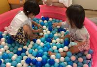 ボールプールで遊ぶ女児2人の画像