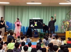 保育園に織姫と彦星が登場した画像