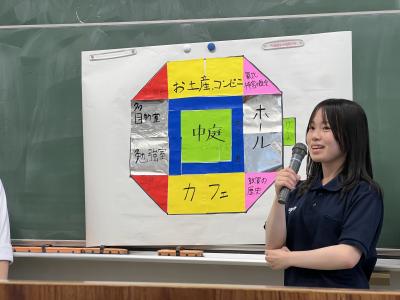 提案を説明する高校生の画像