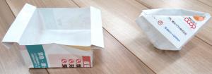 紙を折ってできる食器の画像