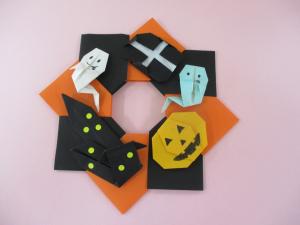 ハロウィンリースの画像