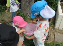 お友だちに見せている