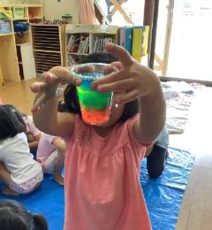 虹色ジュースの完成！