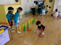 わなげをしているよ