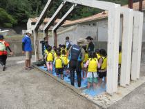 シャワーに入りました