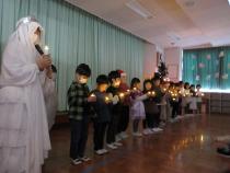 キャンドルサービスの様子