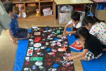 後日おばけやしきの準備をしました。