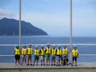 若狭湾で集合写真