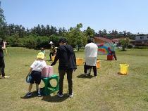 くじには何色の花が貼ってあるかな