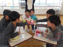 ジュースで乾杯