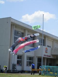 大空を泳ぐこいのぼり
