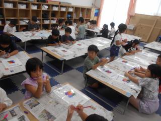 回して遊ぼうクリアコップの制作