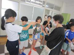 紙コップでかわいい風鈴を作りました