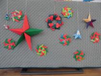 色々な折り紙ができました